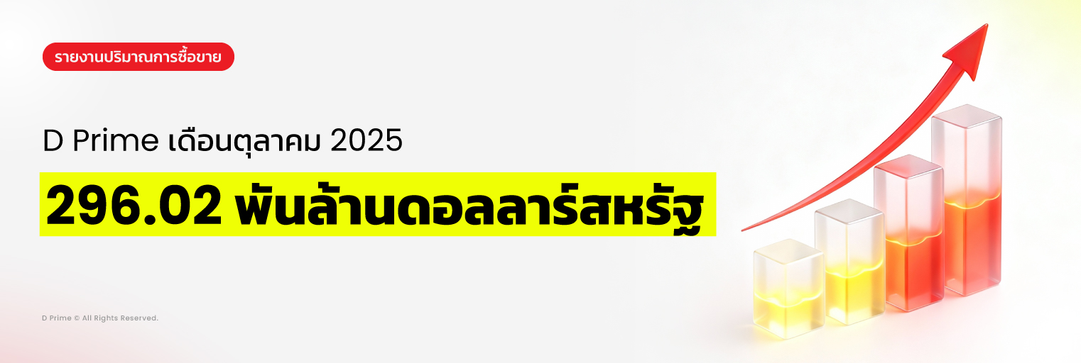 D Prime ทำสถิติยอดเทรดสูงสุดในเดือนตุลาคม 2025