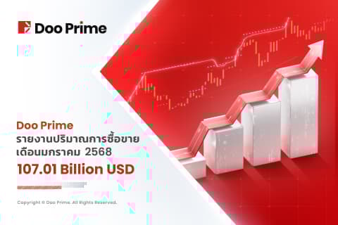 รายงานปริมาณการซื้อขายของ Doo Prime เดือนมกราคม ปี 2568
