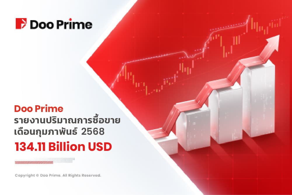 ปริมาณการซื้อขายของ Doo Prime เดือนกุมภาพันธ์ ปี 2568 : เติบโตอย่างแข็งแกร่ง